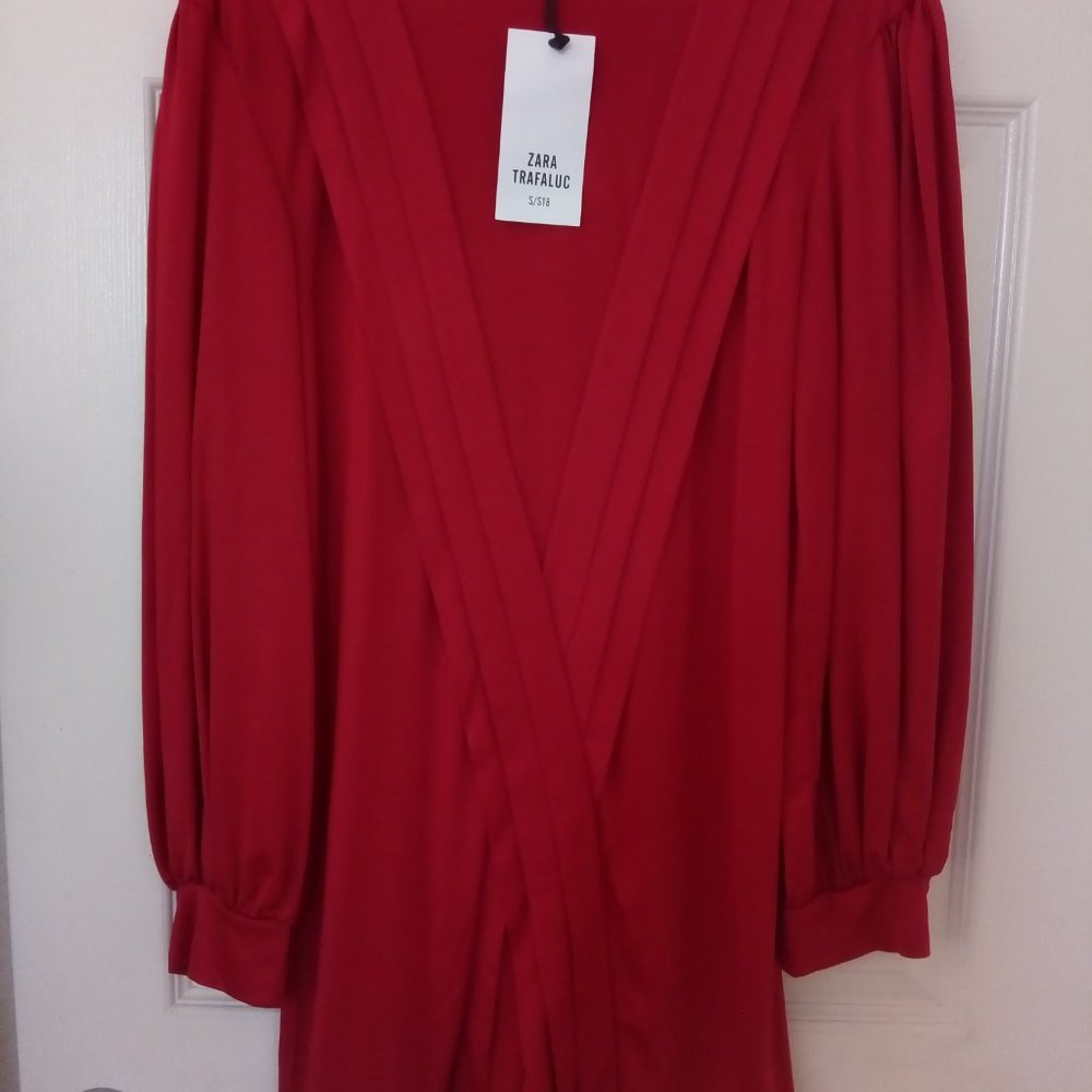 Zara Trafaluc Pleated Tunic Dress - Small - Picture 2 of 6